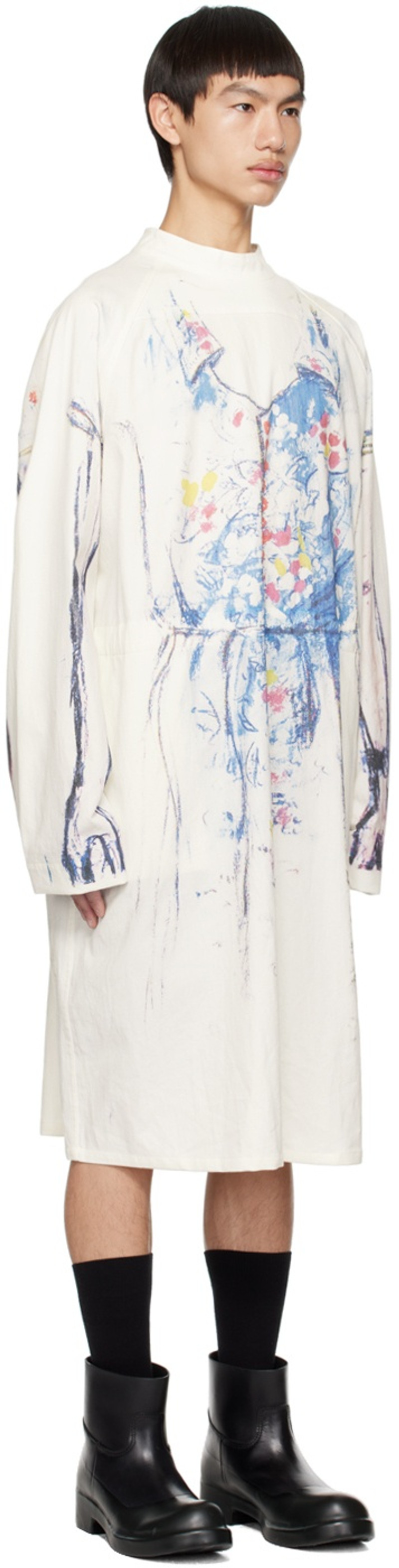 TAKAHIROMIYASHITA TheSoloist. White Trompe-L'œil Shirt outlook