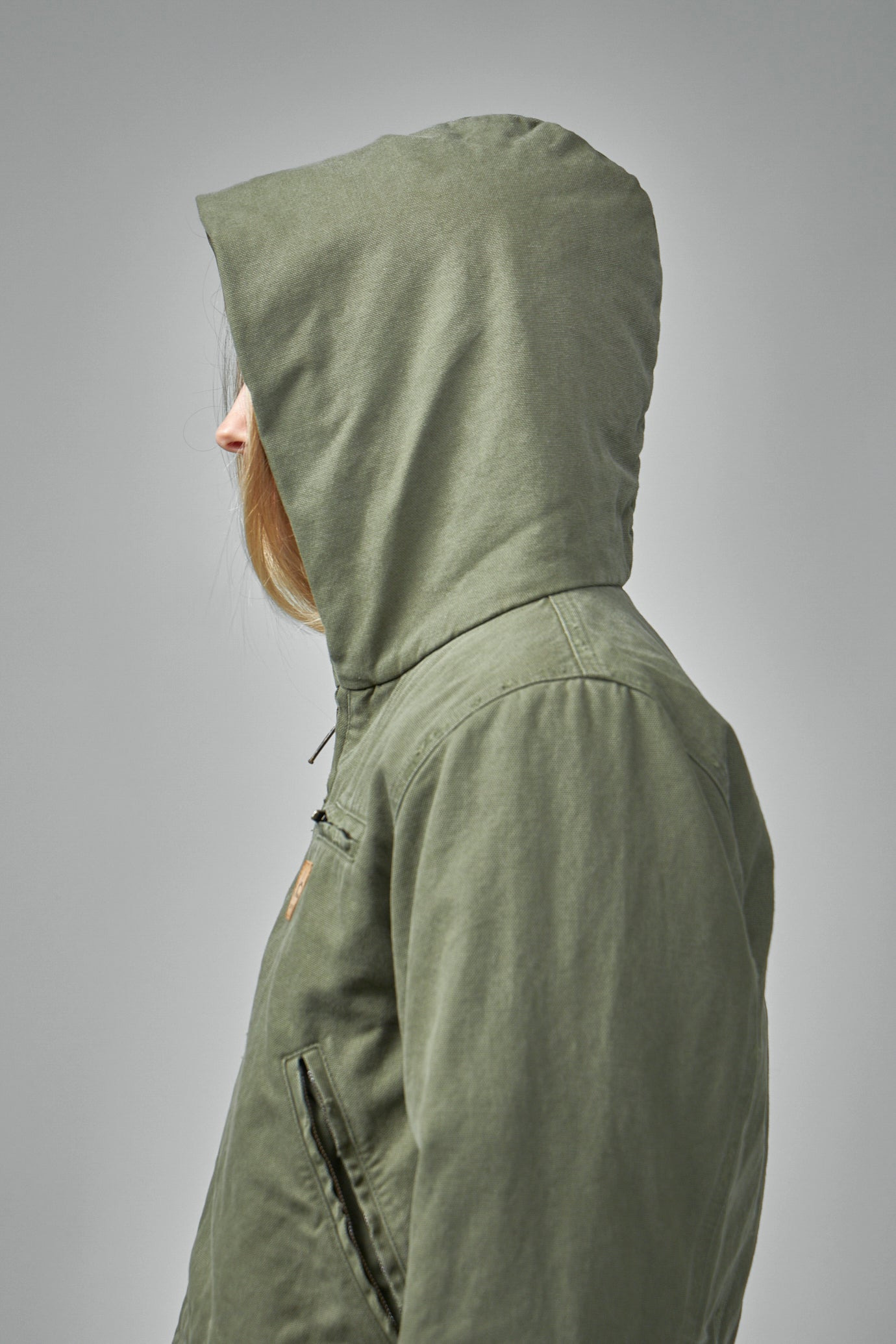 Shrunk Hooded Workwear Parka - 5