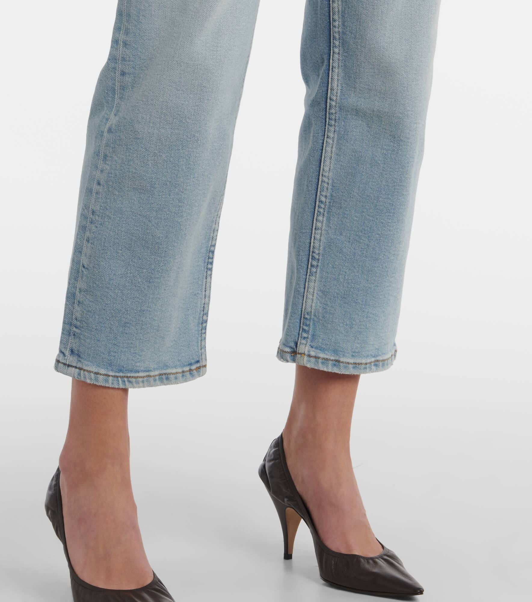 70s Stove Pipe low-rise straight jeans - 5