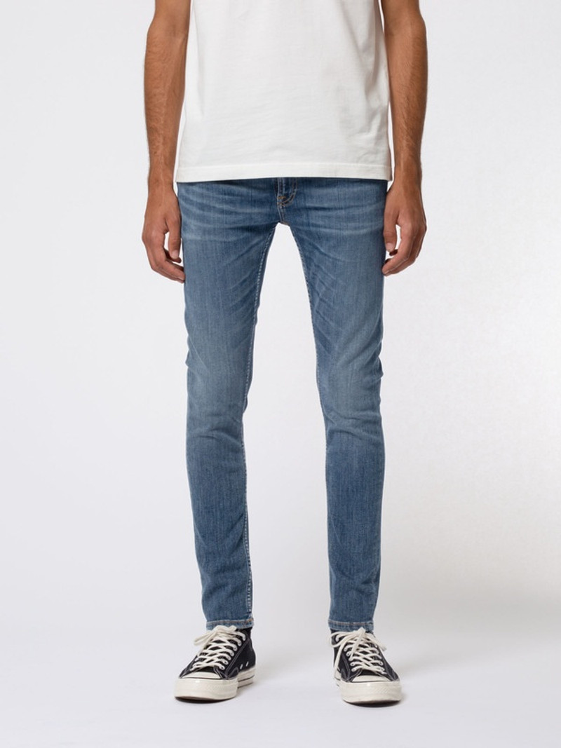 Nudie Jeans Skinny Lin Dark Blue Navy outlook