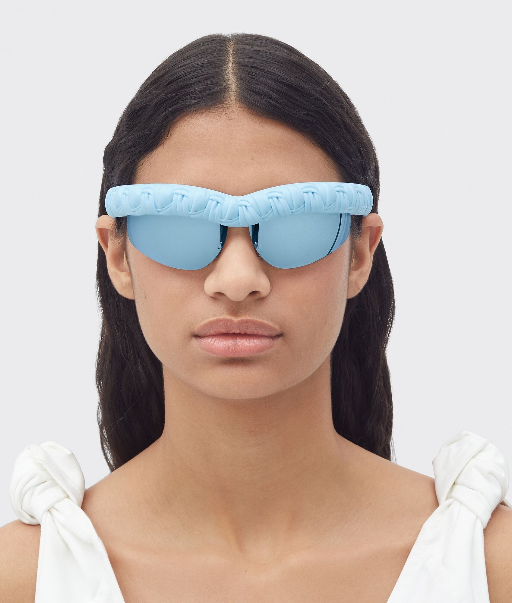 Pleat Wraparound Sunglasses - 5