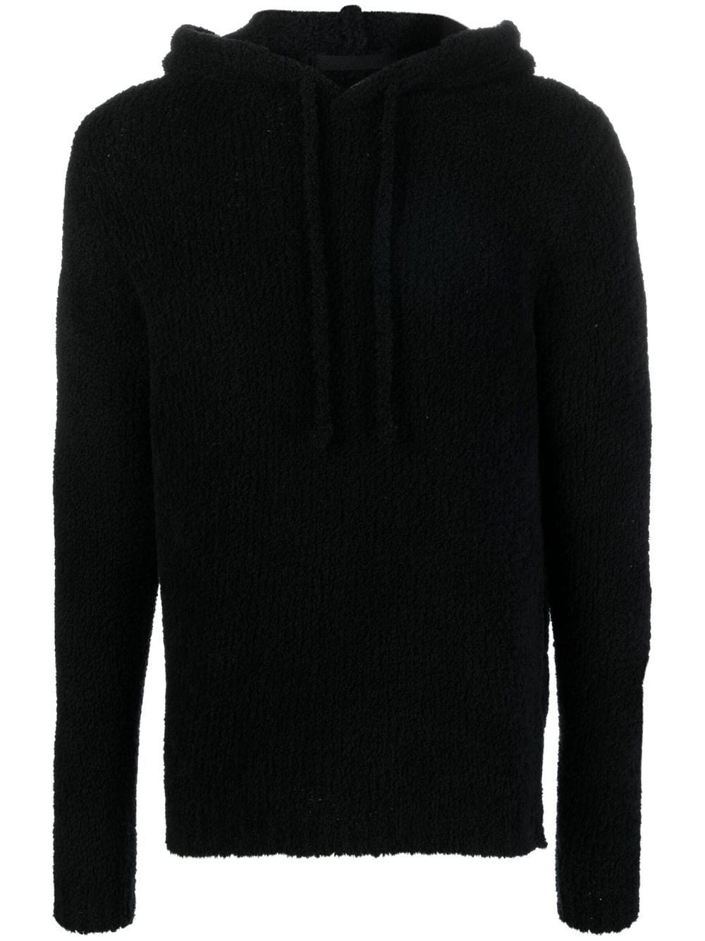 sherpa wool-blend hoodie - 1