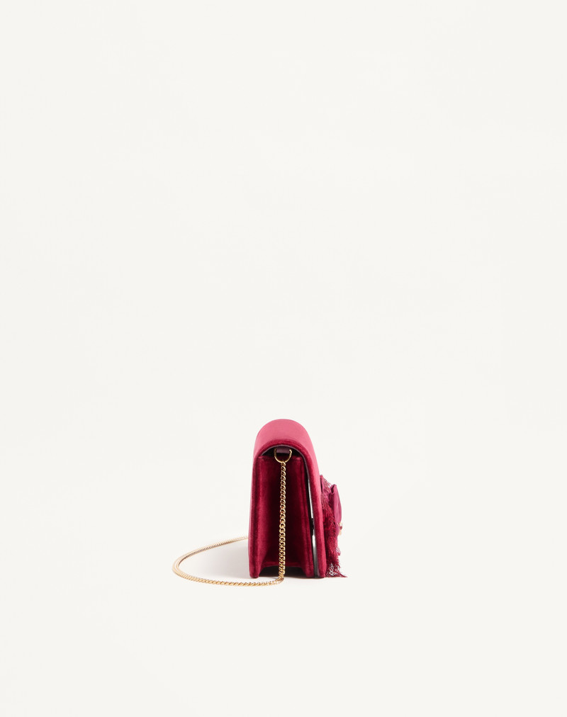 VLOGO SIGNATURE MINI VELVET SHOULDER BAG 4