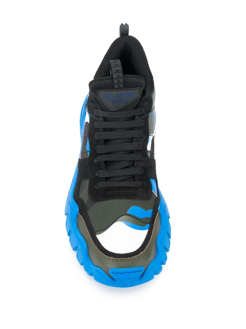 Camouflage Rockrunner Plus sneakers - 4