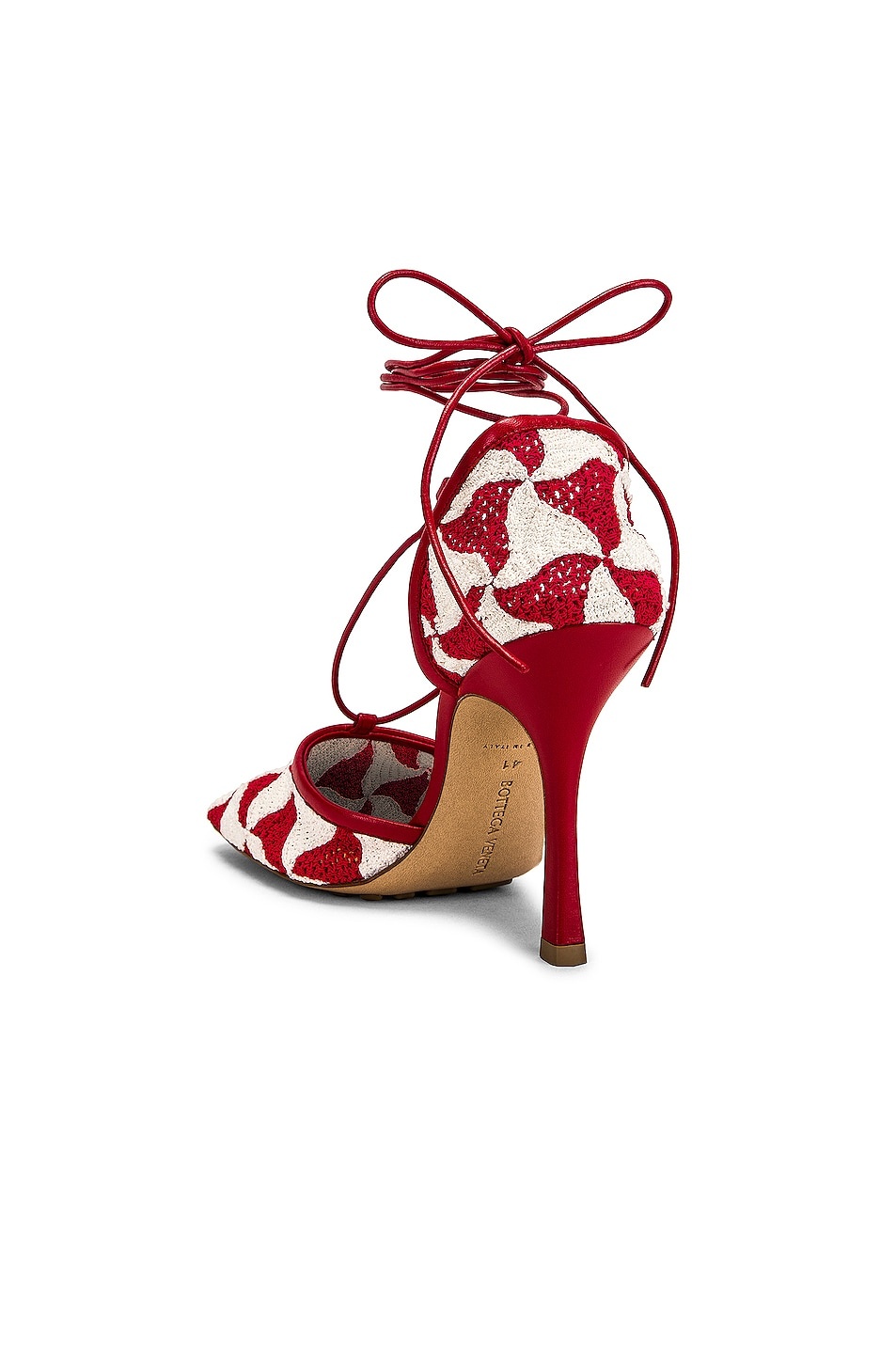 Stretch Lace Up Sandals - 3