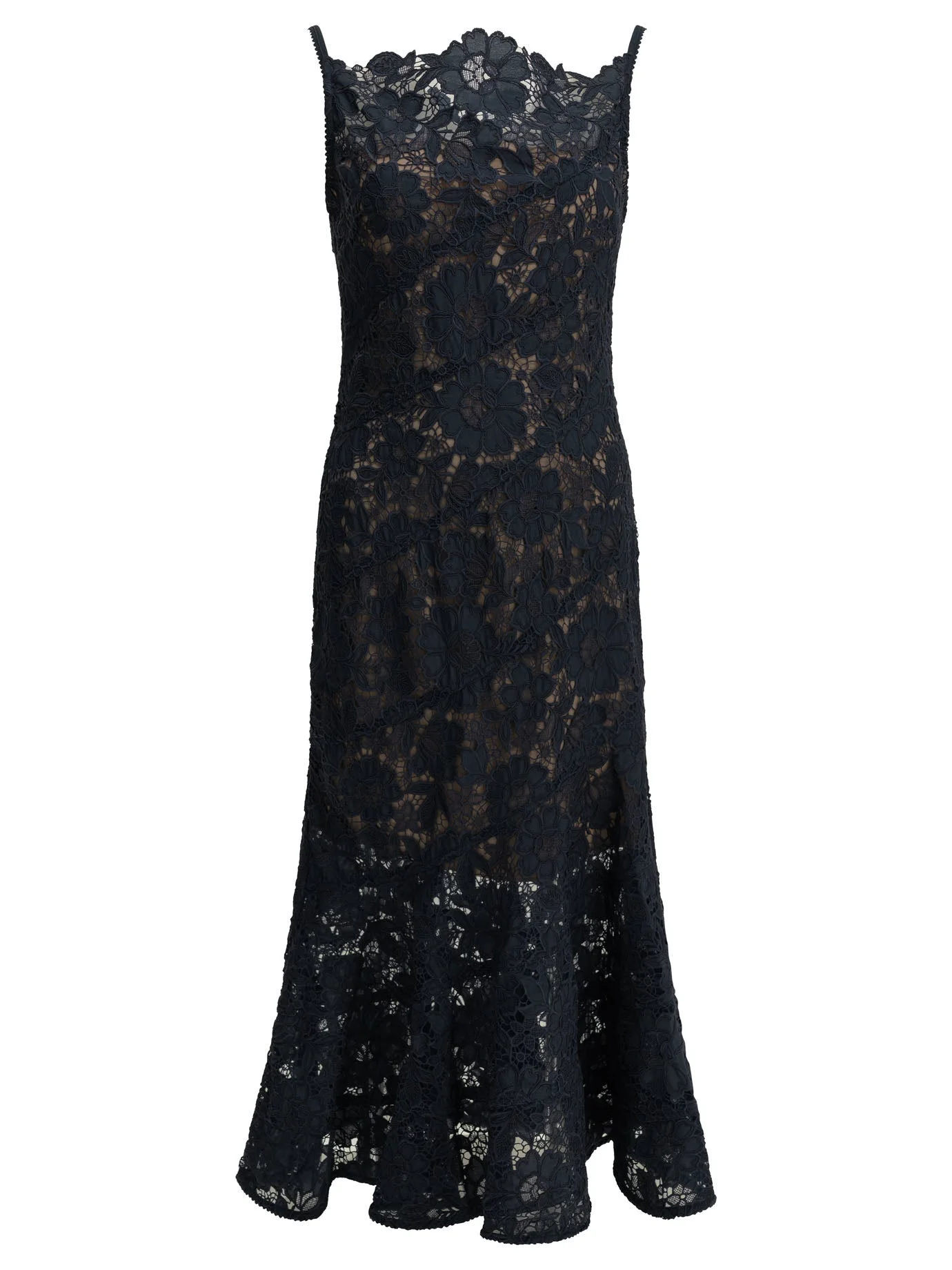 Self-portrait Lace Midi Dress Navy Women - 1