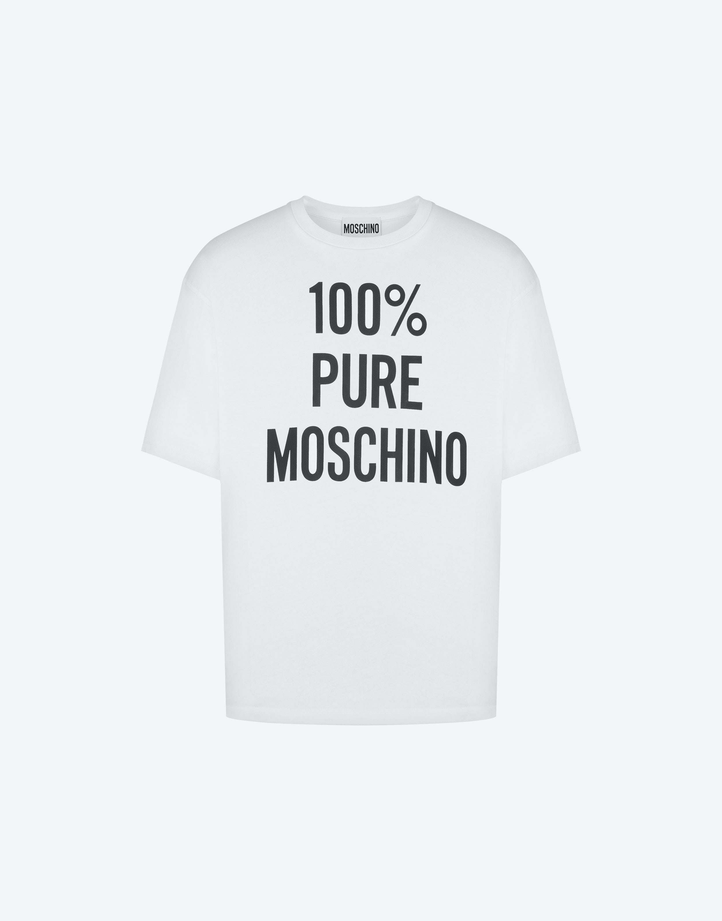 100% PURE MOSCHINO ORGANIC JERSEY T-SHIRT - 1