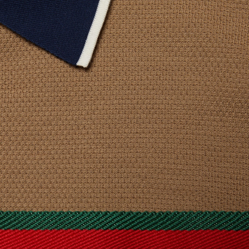 Wool jersey polo shirt 4