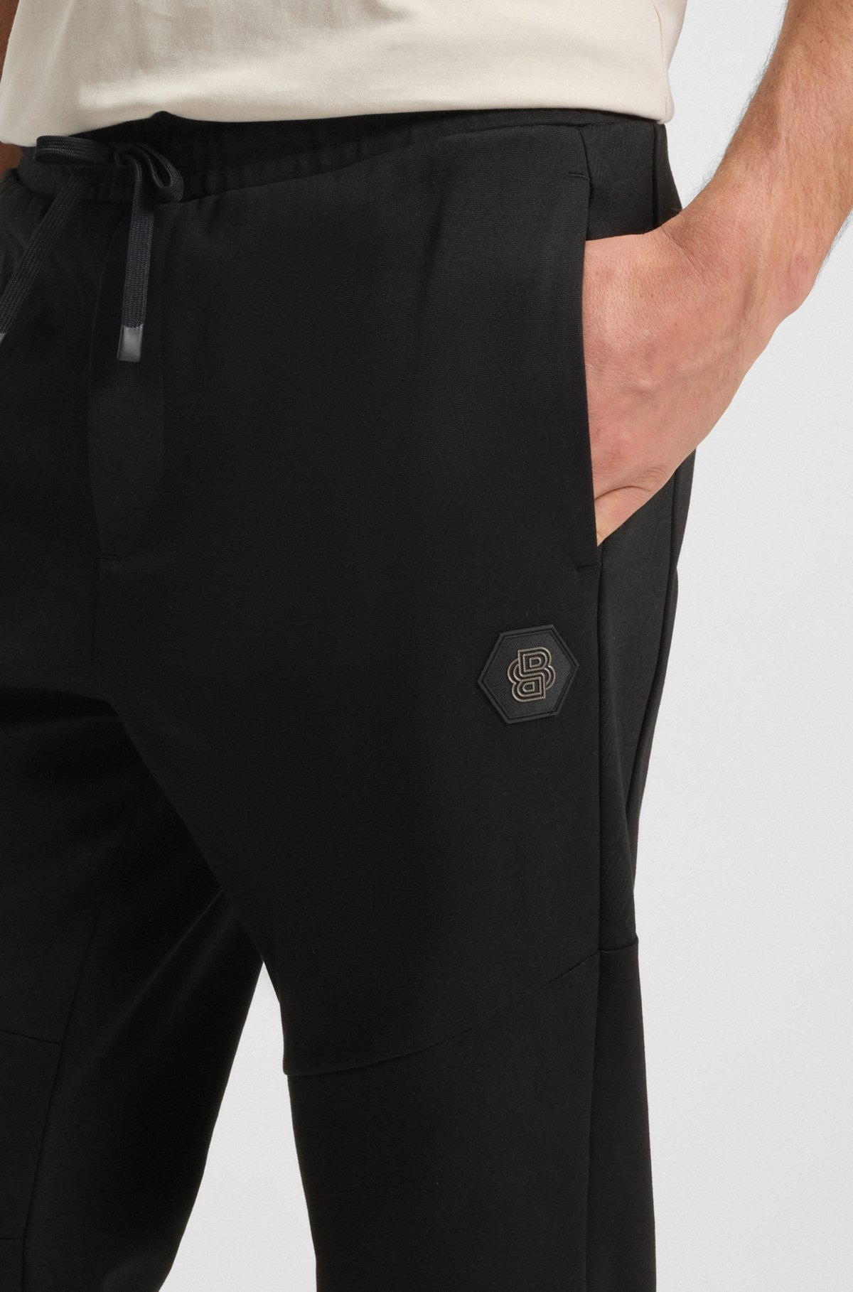 TRACKSUIT BOTTOMS WITH DOUBLE B MONOGRAM - 3