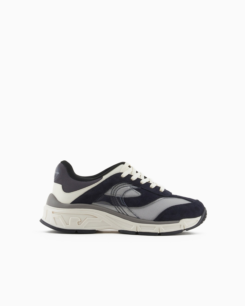 MESH SNEAKERS 와 SUEDE 세부 사항 1