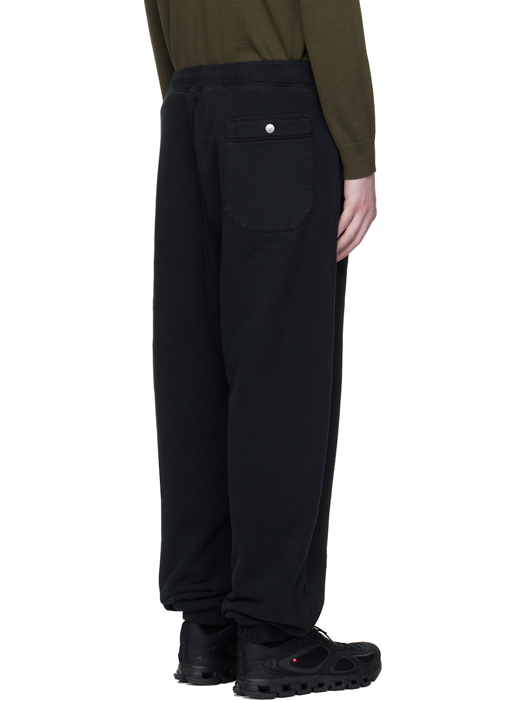 Black 6200004 Brushed Organic Cotton Fleece Sweatpants - 3