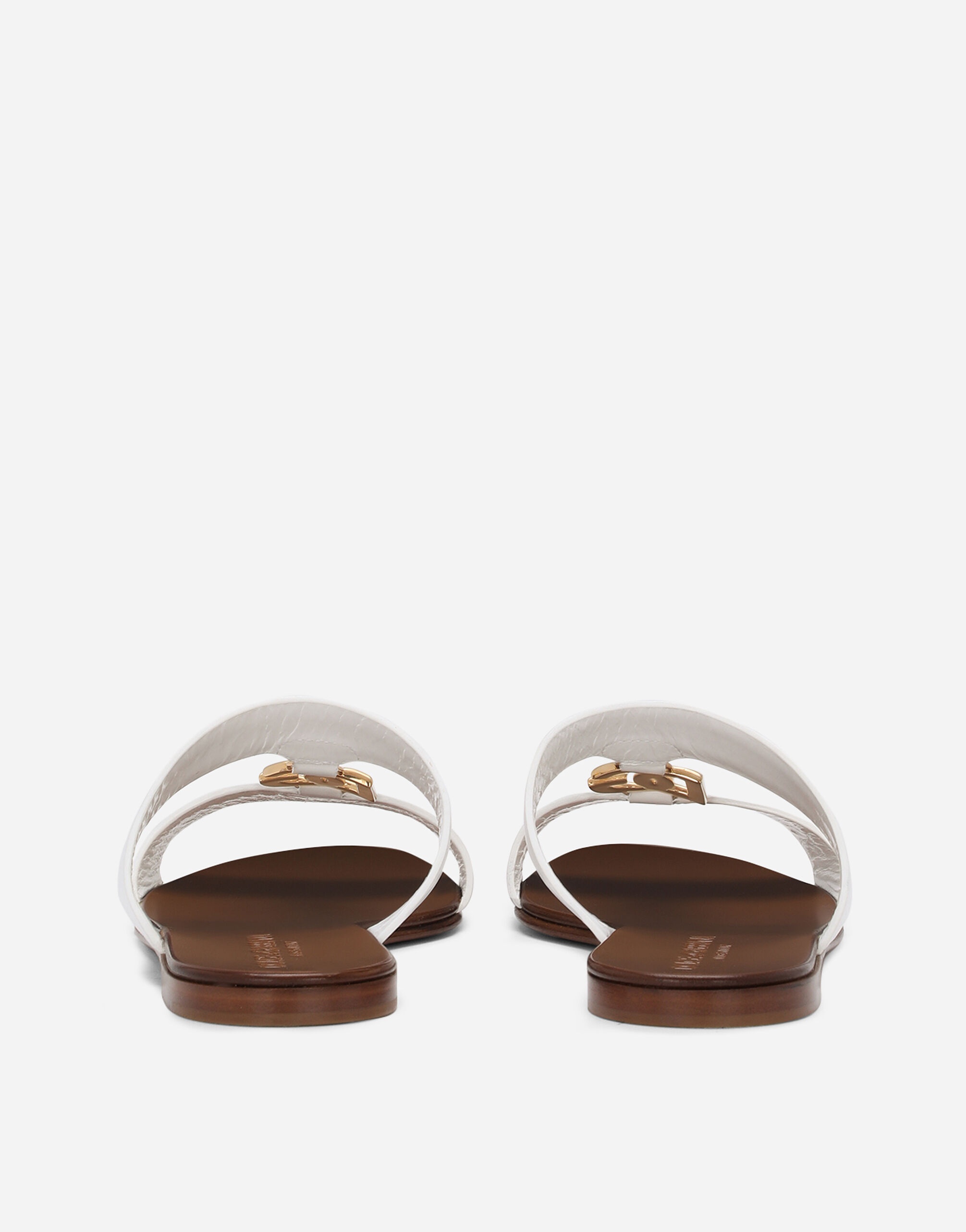 Calfskin sliders with DG logo - 3