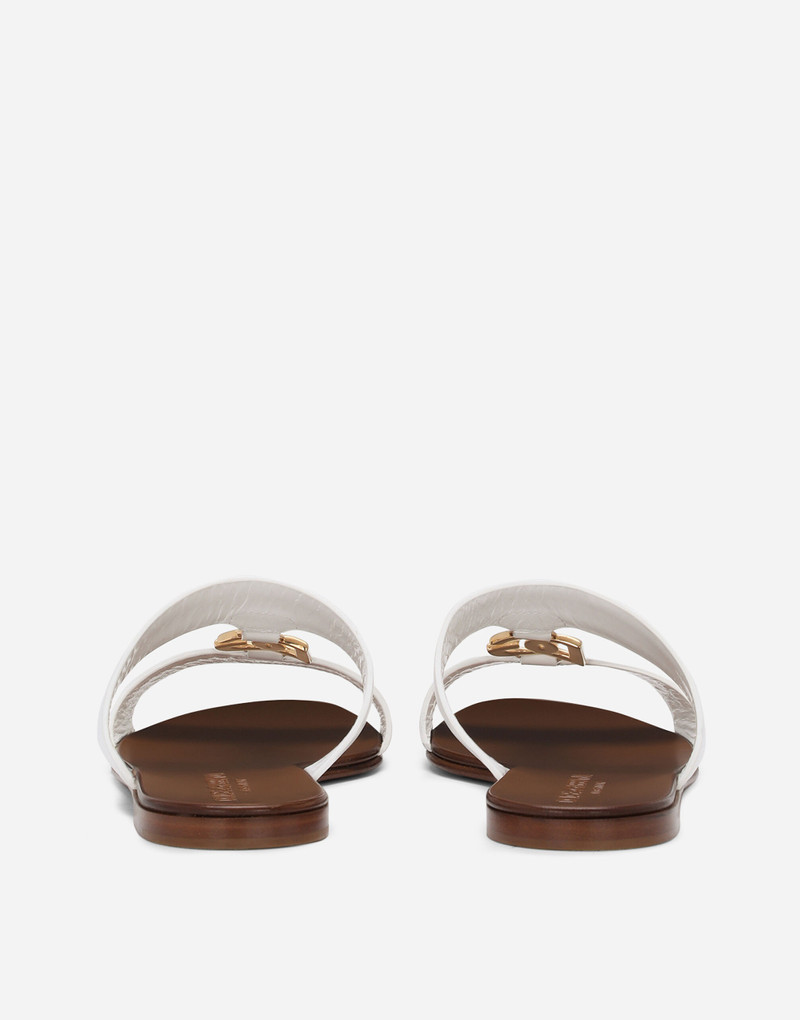 Dolce & Gabbana Calfskin sliders with DG logo outlook