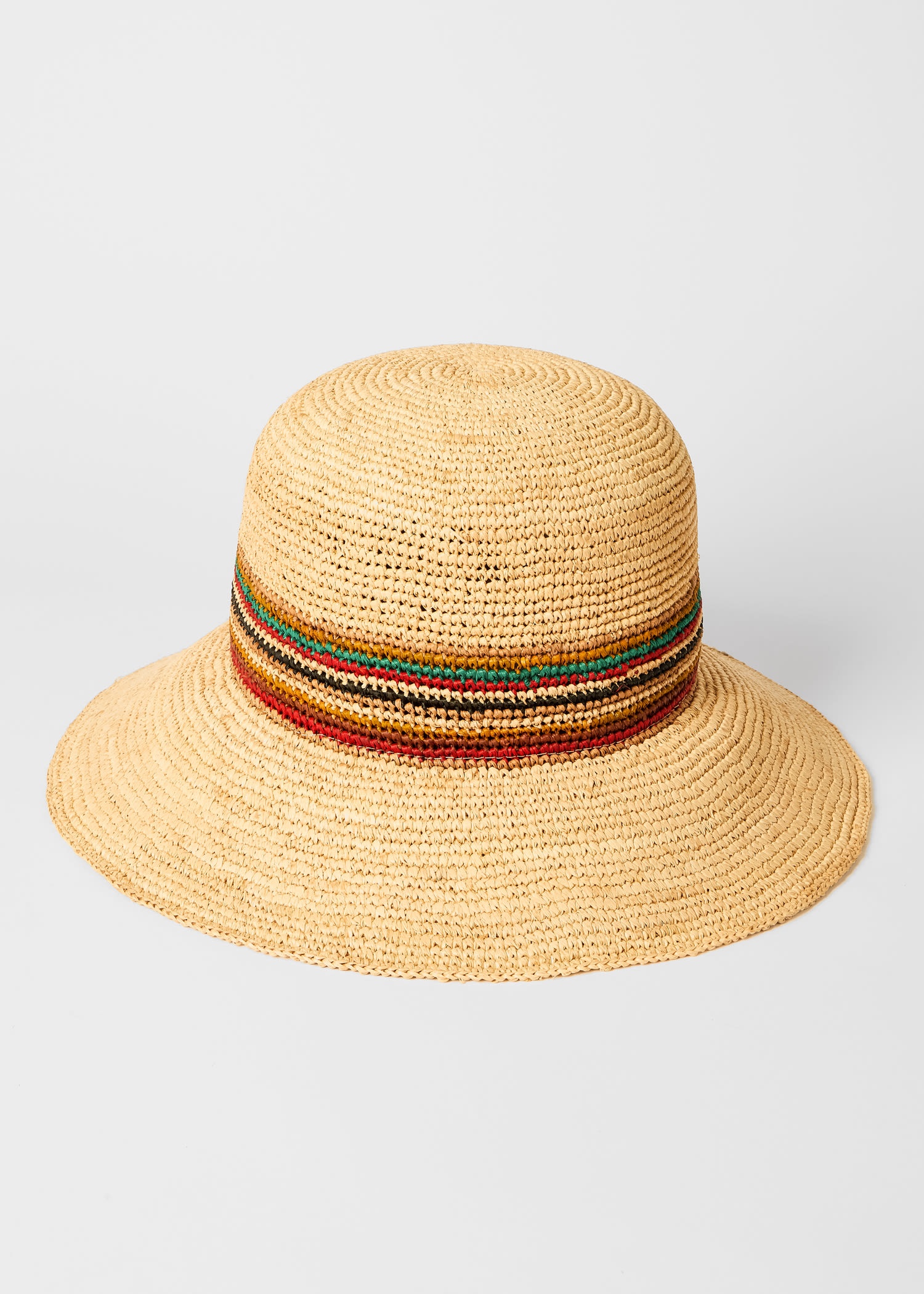 Straw 'Signature Stripe' Sun Hat - 4