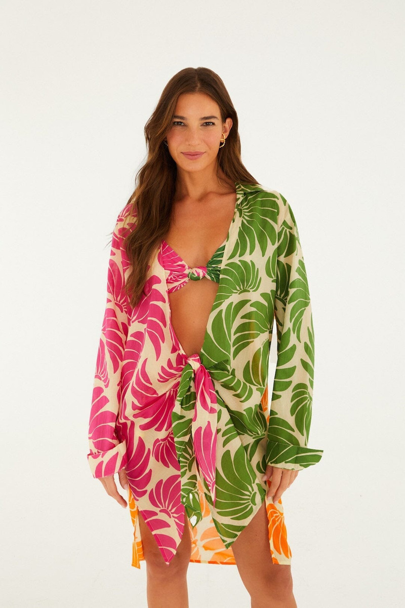 Mixed Banana Wings Open Chemise 1