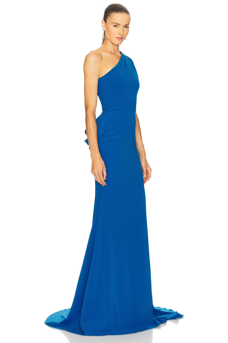 ALEX PERRY One Shoulder Drape Gown outlook