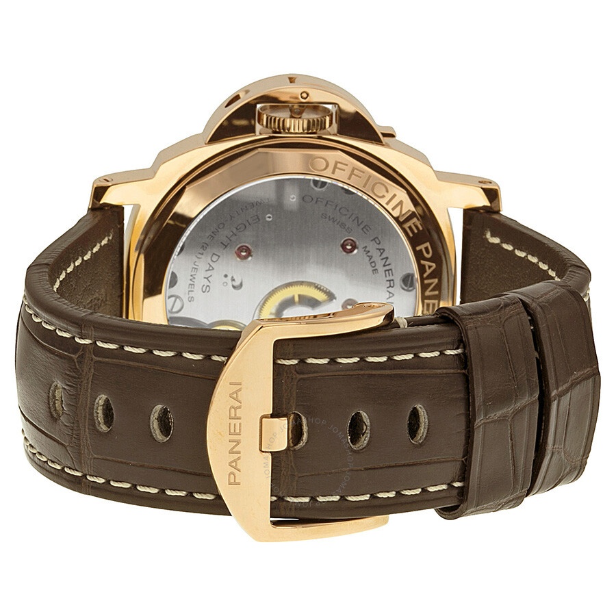 Panerai Luminor Marina Brown Dial 18kt Rose Gold Men's Watch PAM00511 - 3