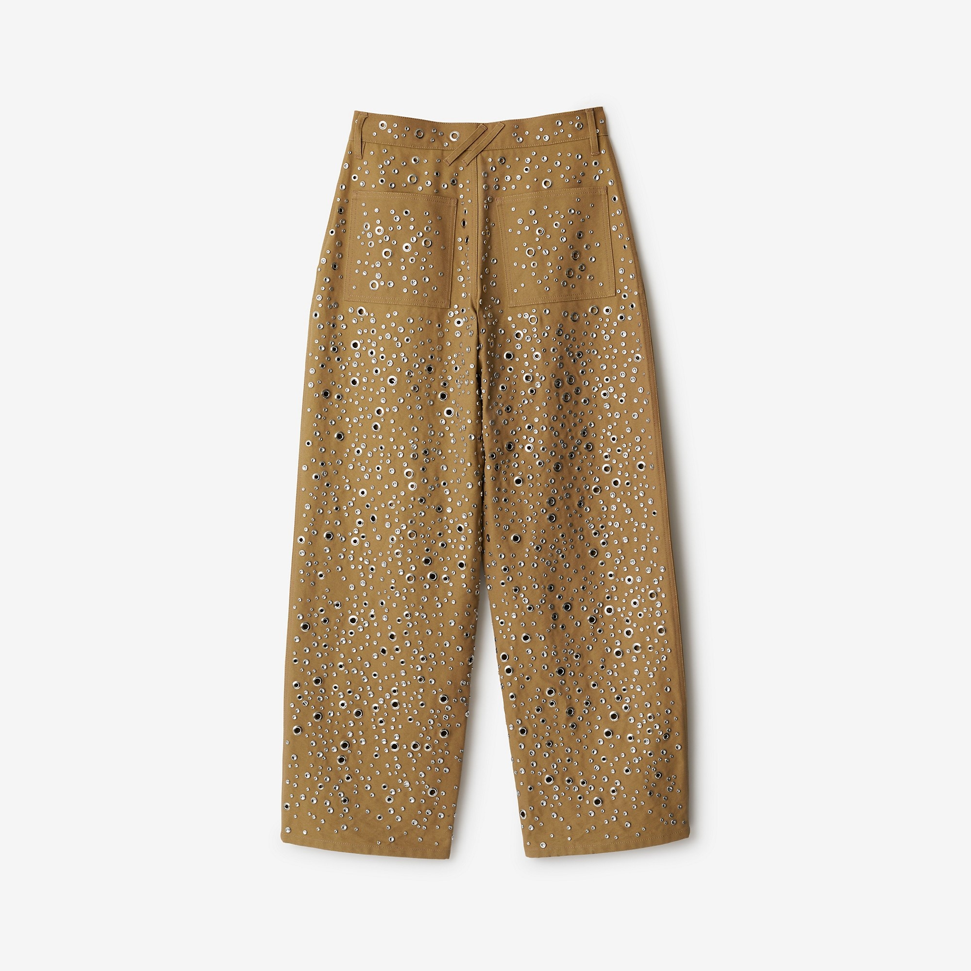 Studded Cotton Trousers - 5