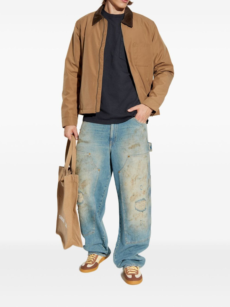 SAMSØE SAMSØE corduroy-collar zip-front jacket outlook