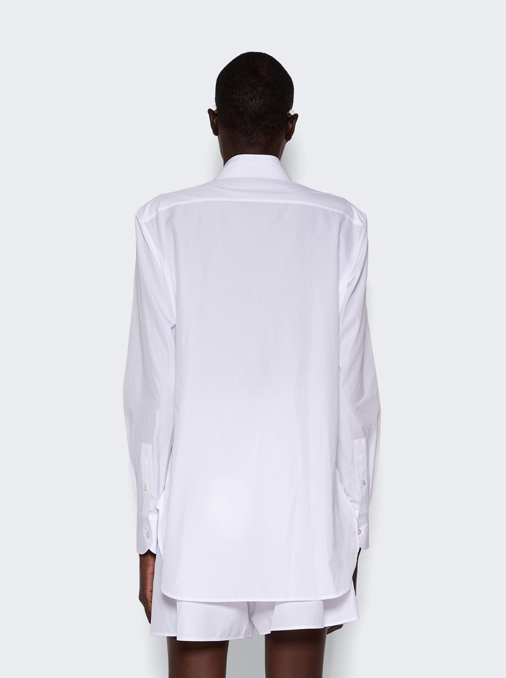 Derica Cotton and Cashmere Shirt White - 5