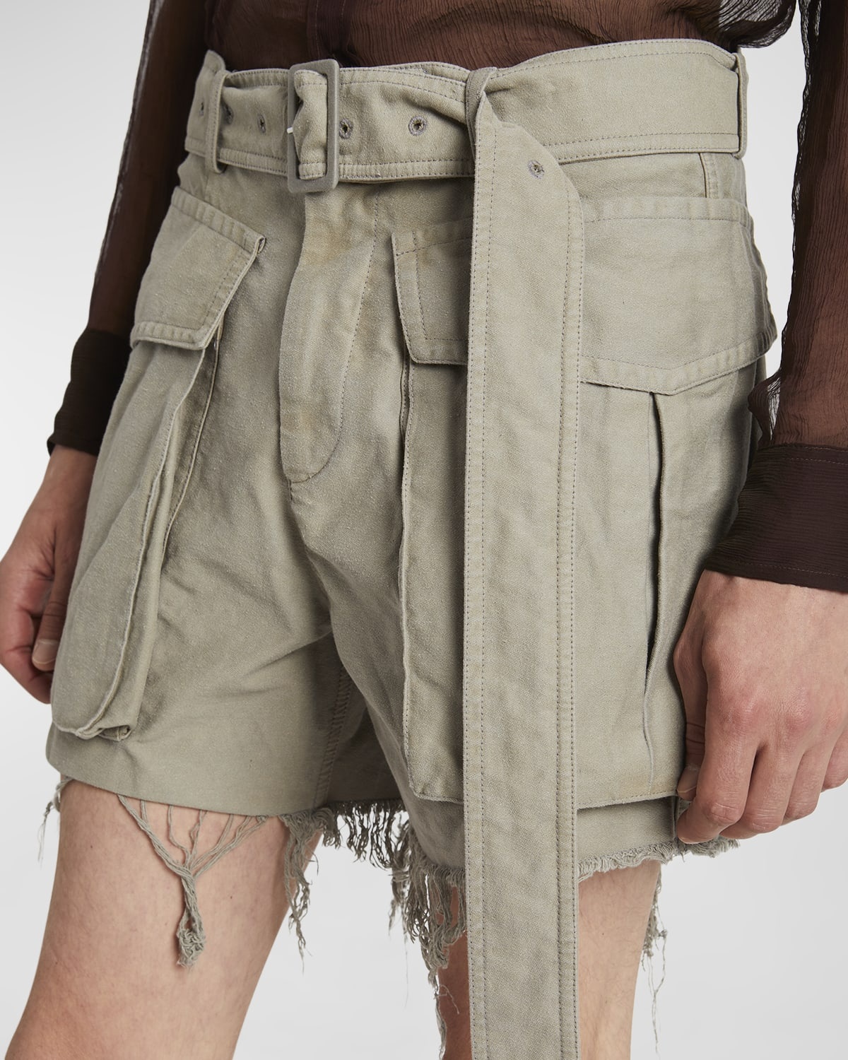 Men's Pez Belted Cargo Shorts - 5