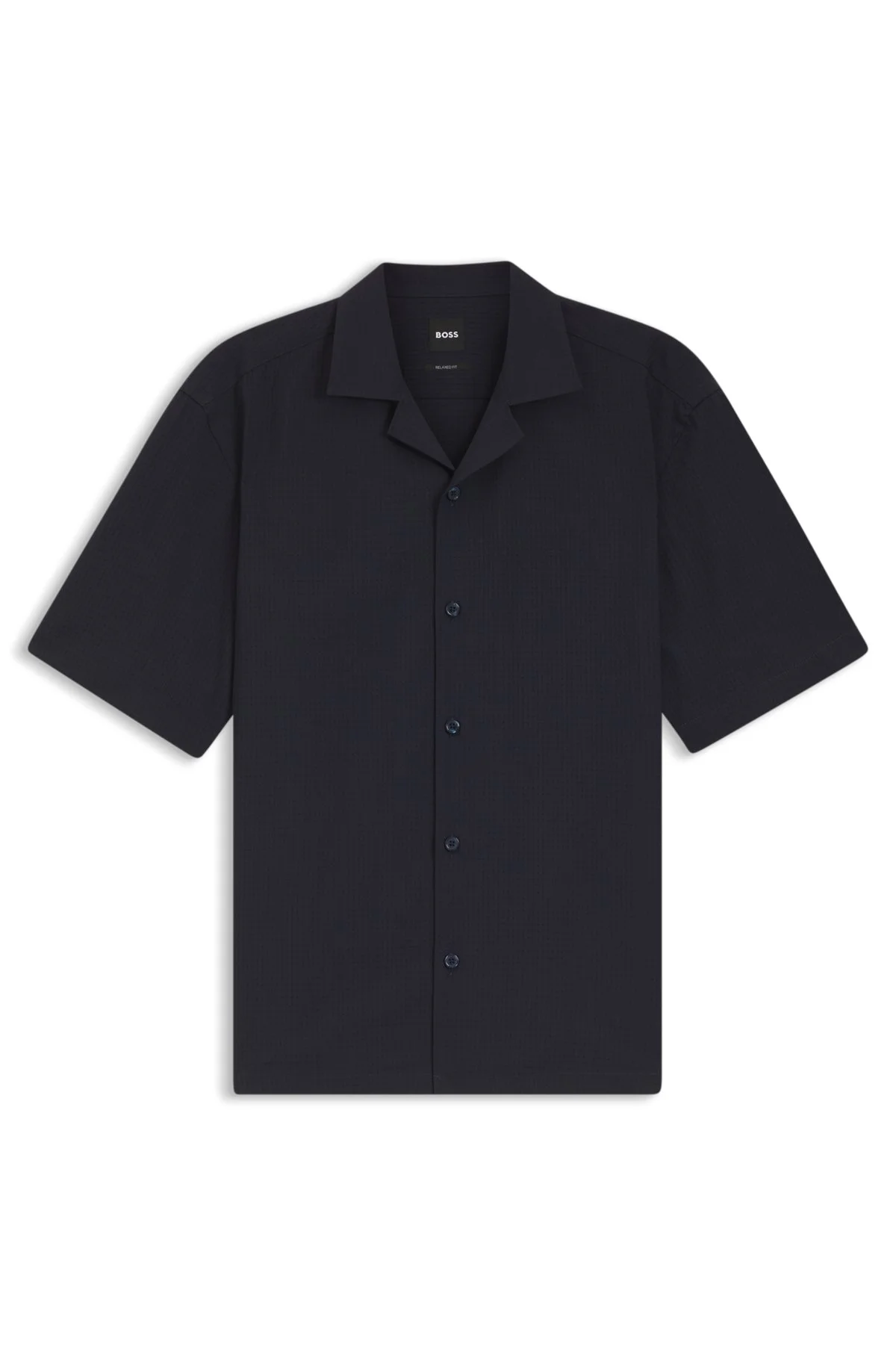 RELAXED-FIT SHIRT IN WOOL-BLEND MESH - 1