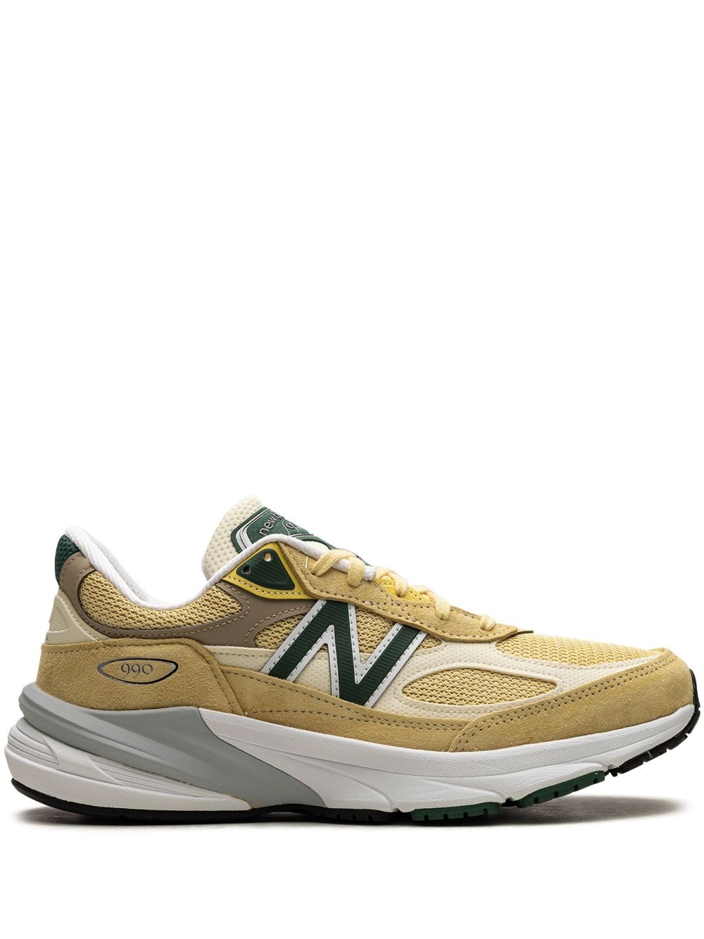 990 "Pale Yellow/Forest Green" sneakers - 1