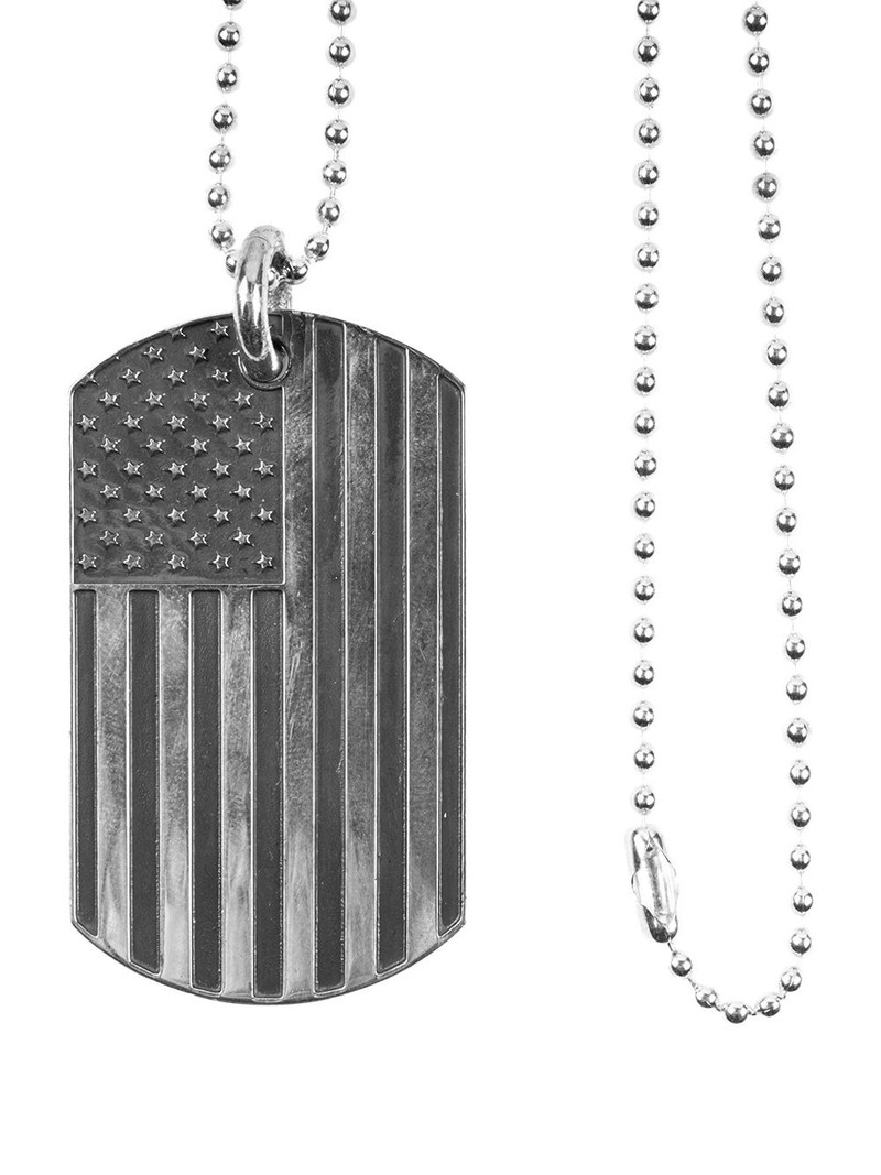 x Richard Stark American Flag tag necklace 1
