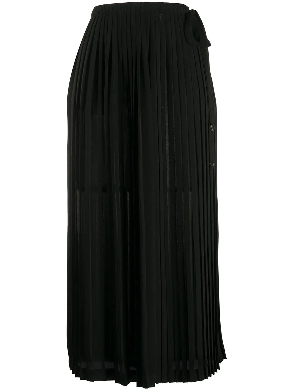pleated midi skirt - 1