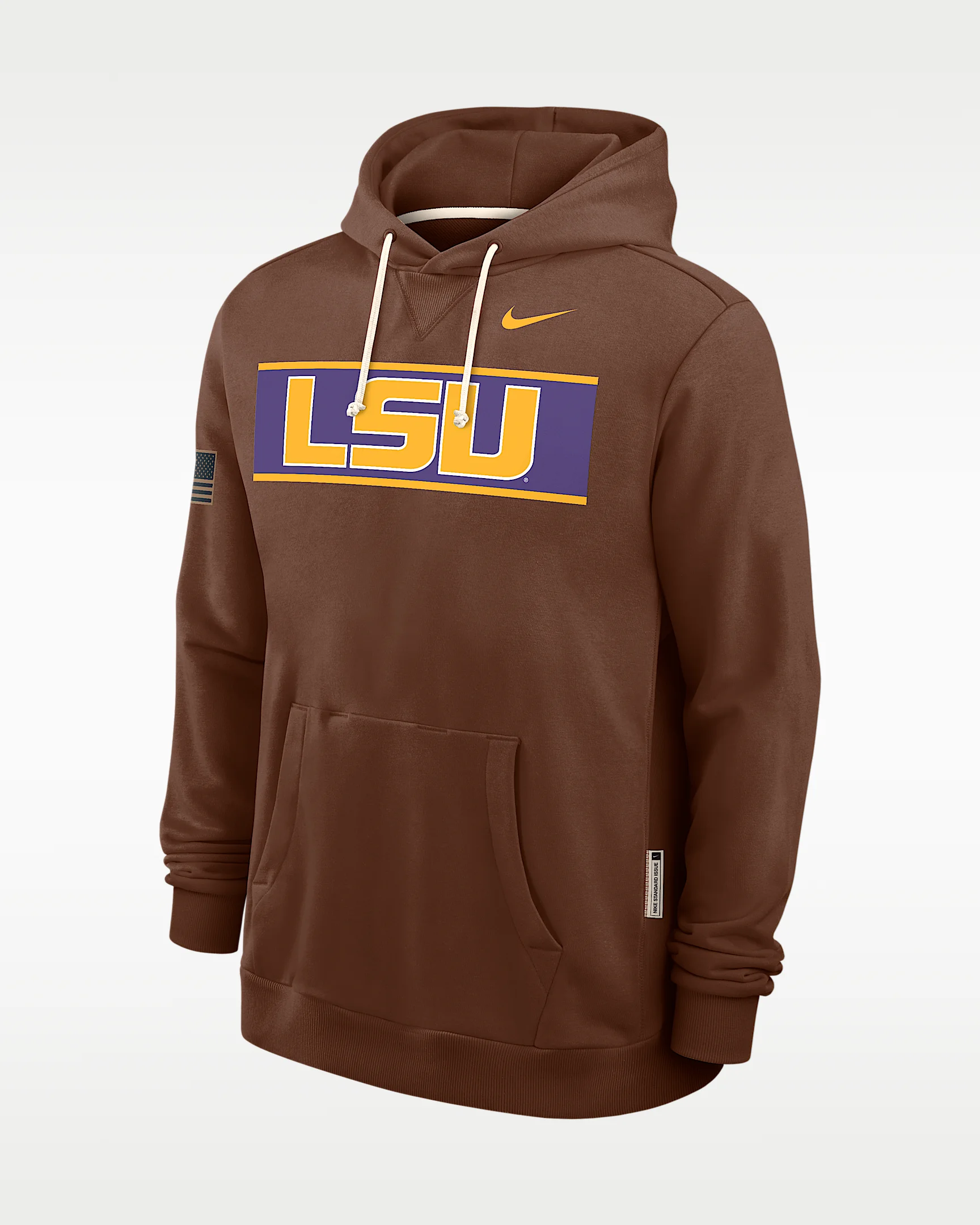 LSU 2026 Military Appreciation Standard Issue Men's Nike Dri-FIT College Pullover Hoodie - 1