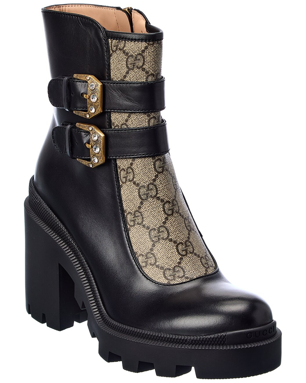 Gucci GG Supreme Canvas & Leather Bootie - 1