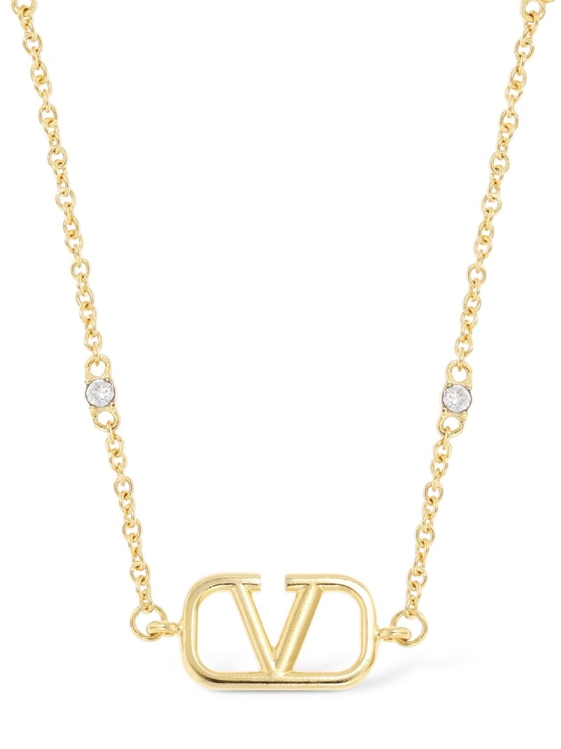 Mini V logo signature collar necklace - 3