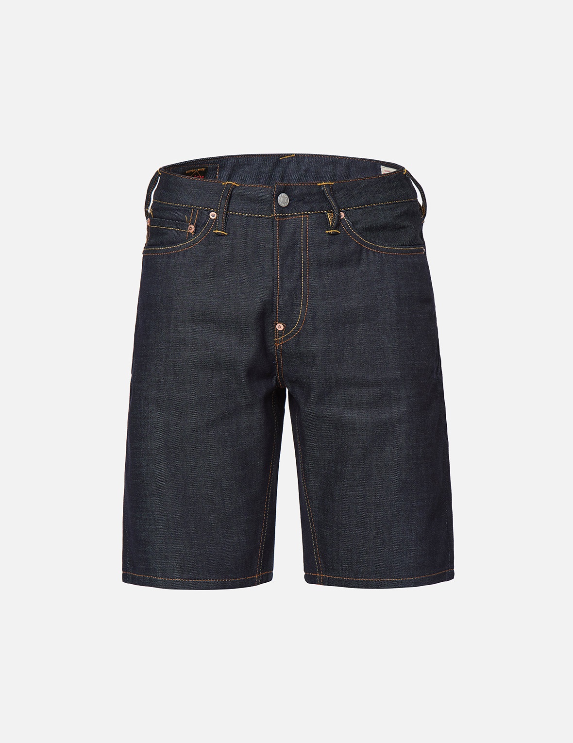 JAPANESE BROCADE POCKET DENIM SHORTS - 1