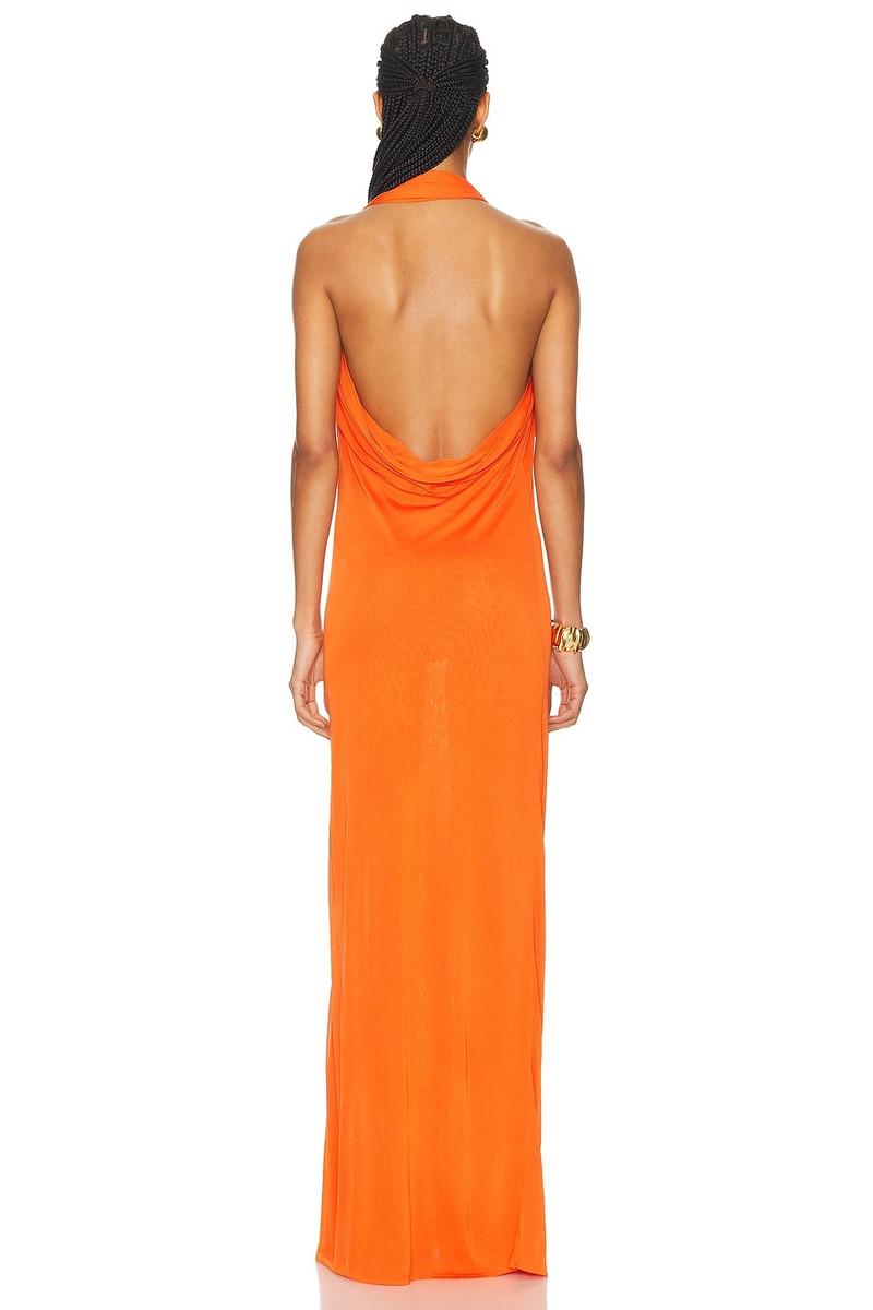 SAINT LAURENT Jersey Halterneck Dress outlook