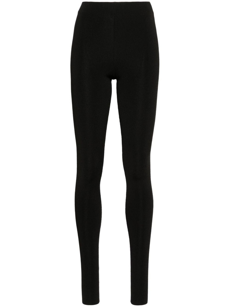high-waist ribbed-knit leggings 1