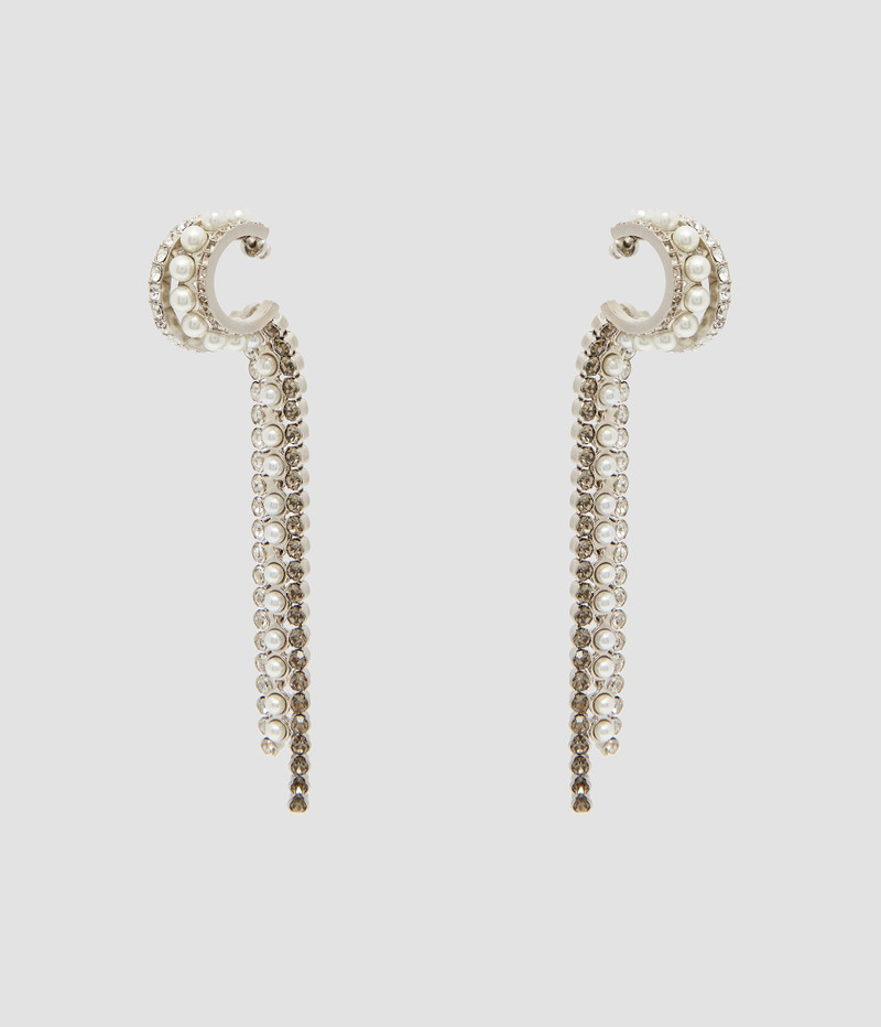 LONG CRYSTAL HOOP EARRINGS 1