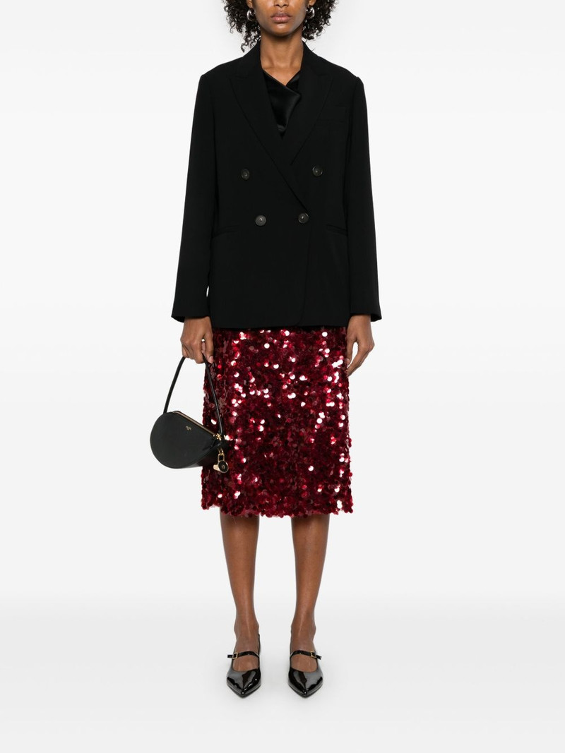 Vince crepe double-breasted blazer outlook