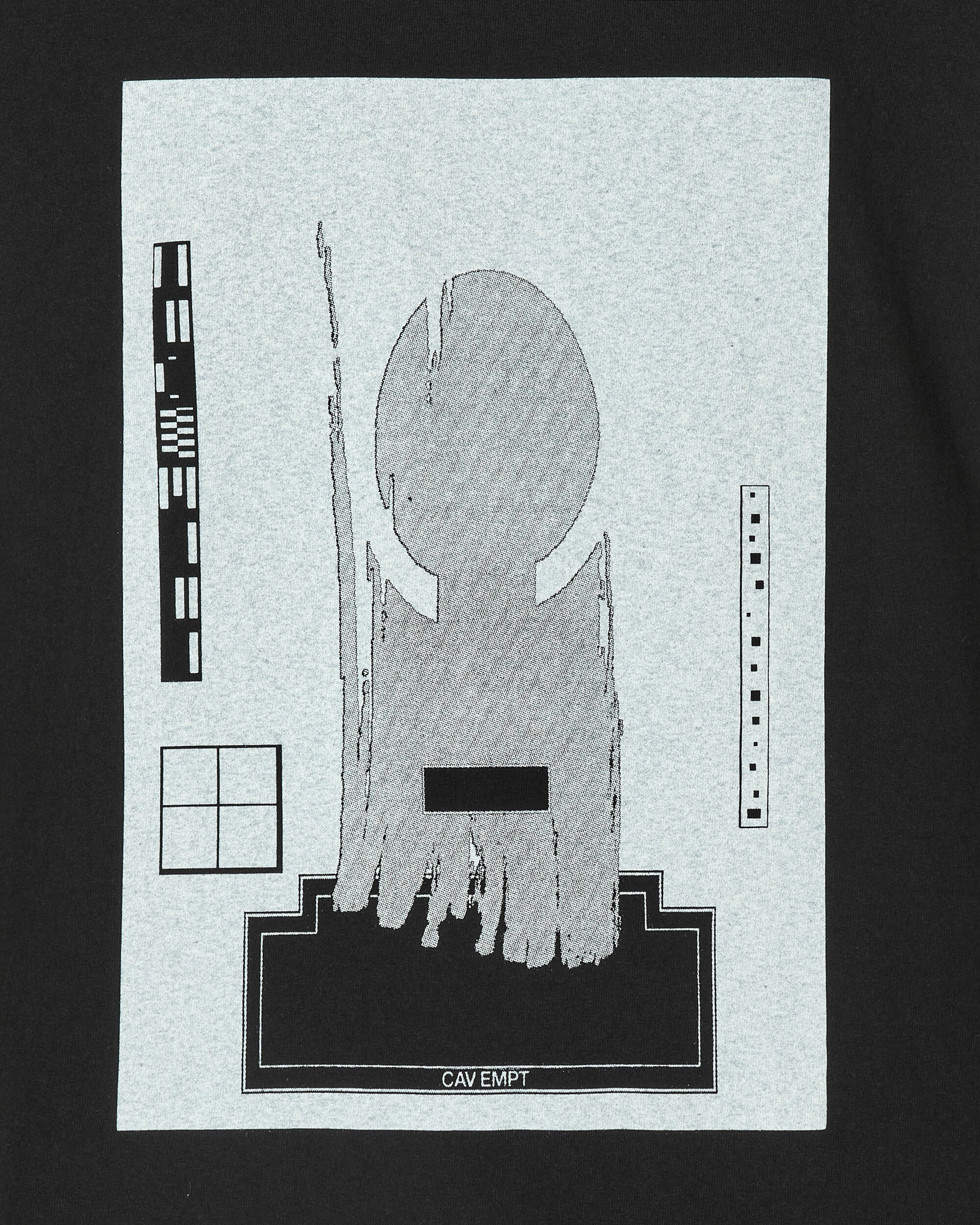 Cav Empt VS 48io 8DJ4 T-Shirt Black | slamjam | REVERSIBLE