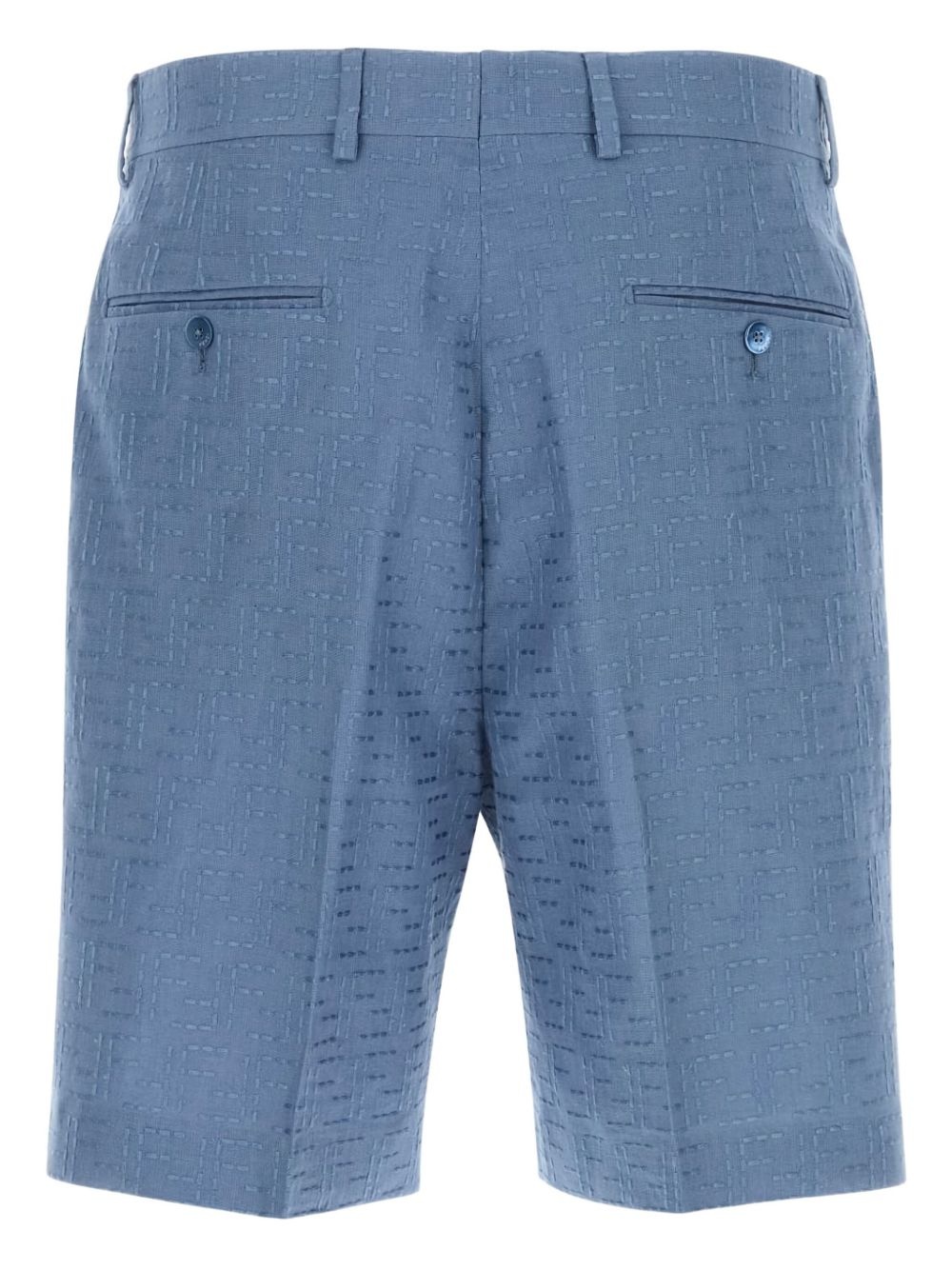 linen-blend shorts - 2