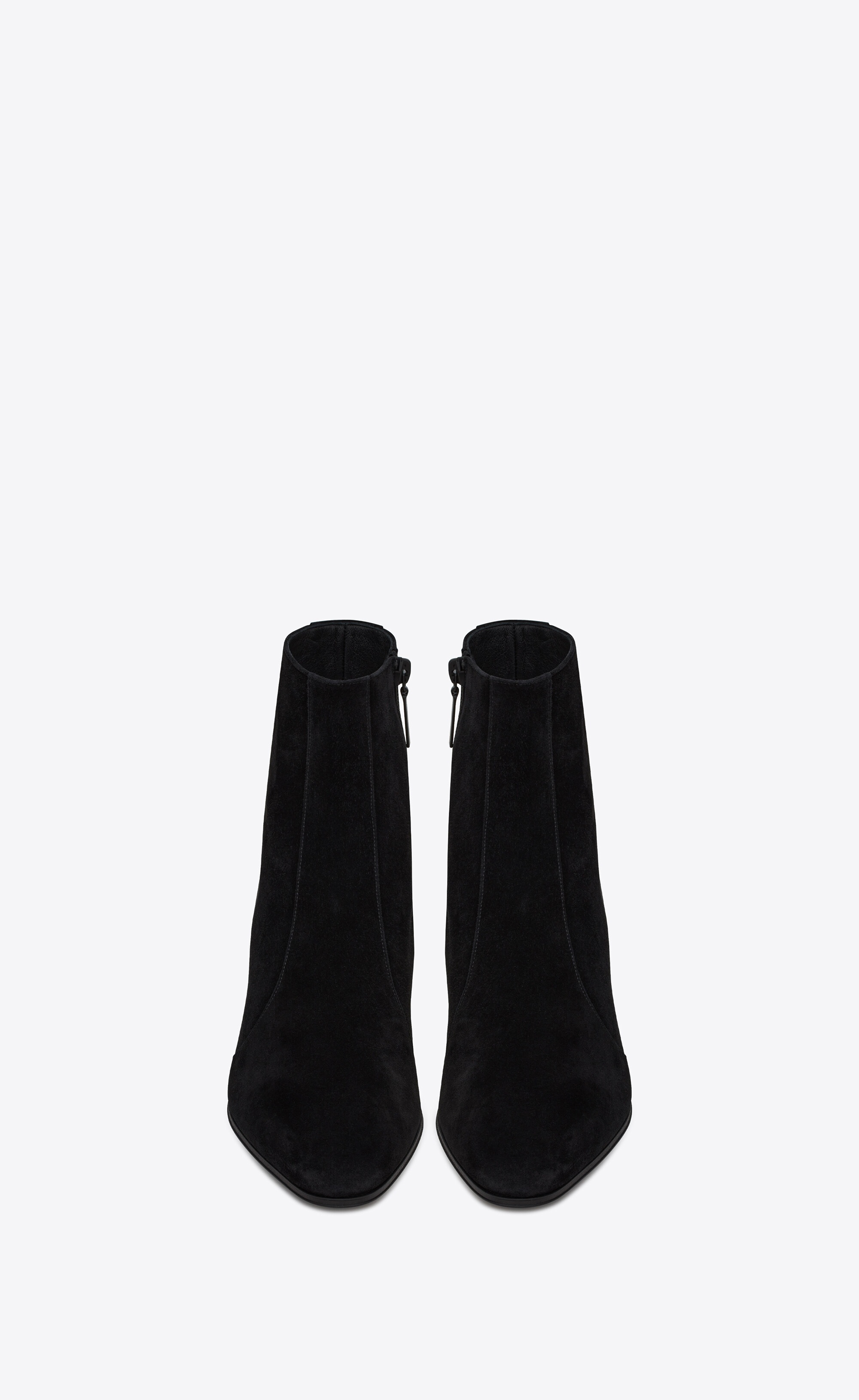 vassili zipped booties in suede - 2