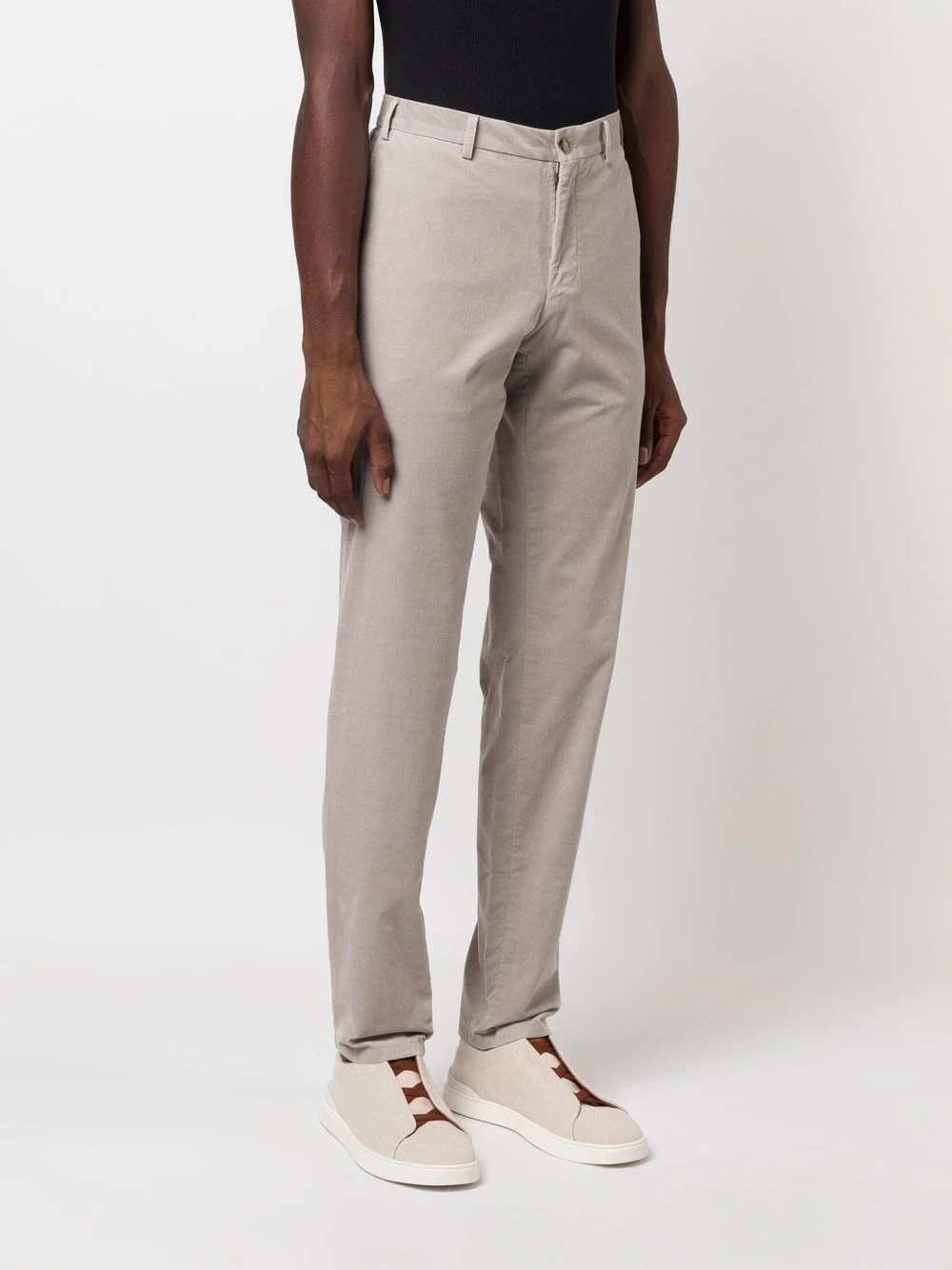 slim-fit tailored trousers - 3