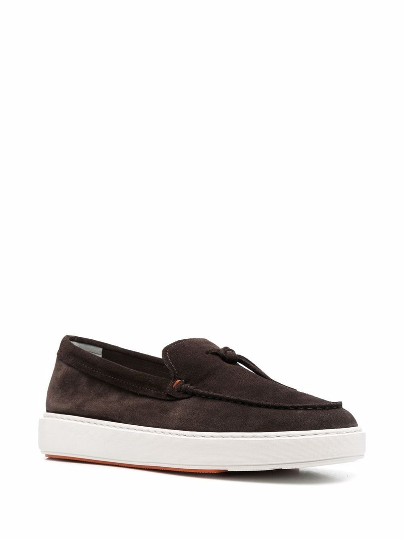 Santoni slip-on boat shoes outlook