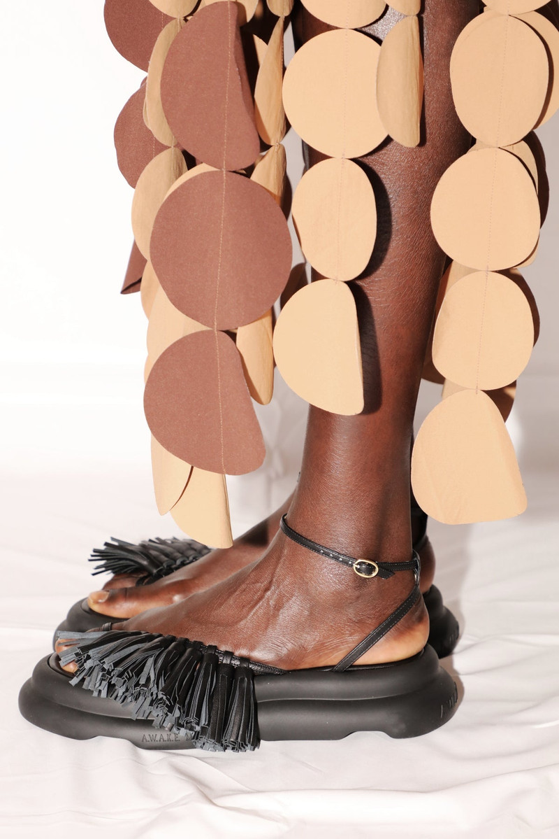 MULTI CIRCLE MAXI SKIRT TERRACOTTA 6