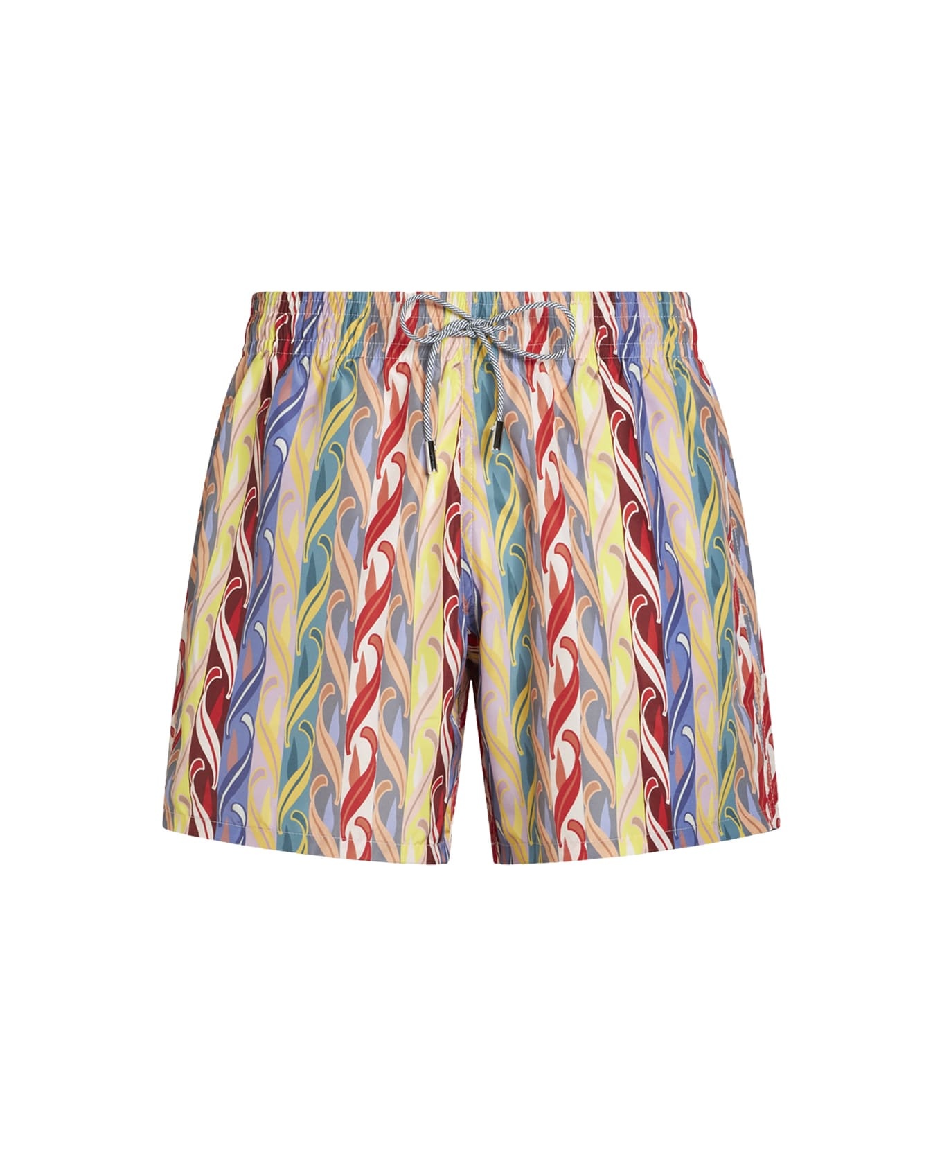 Multicolour Striped Swimwear - 1