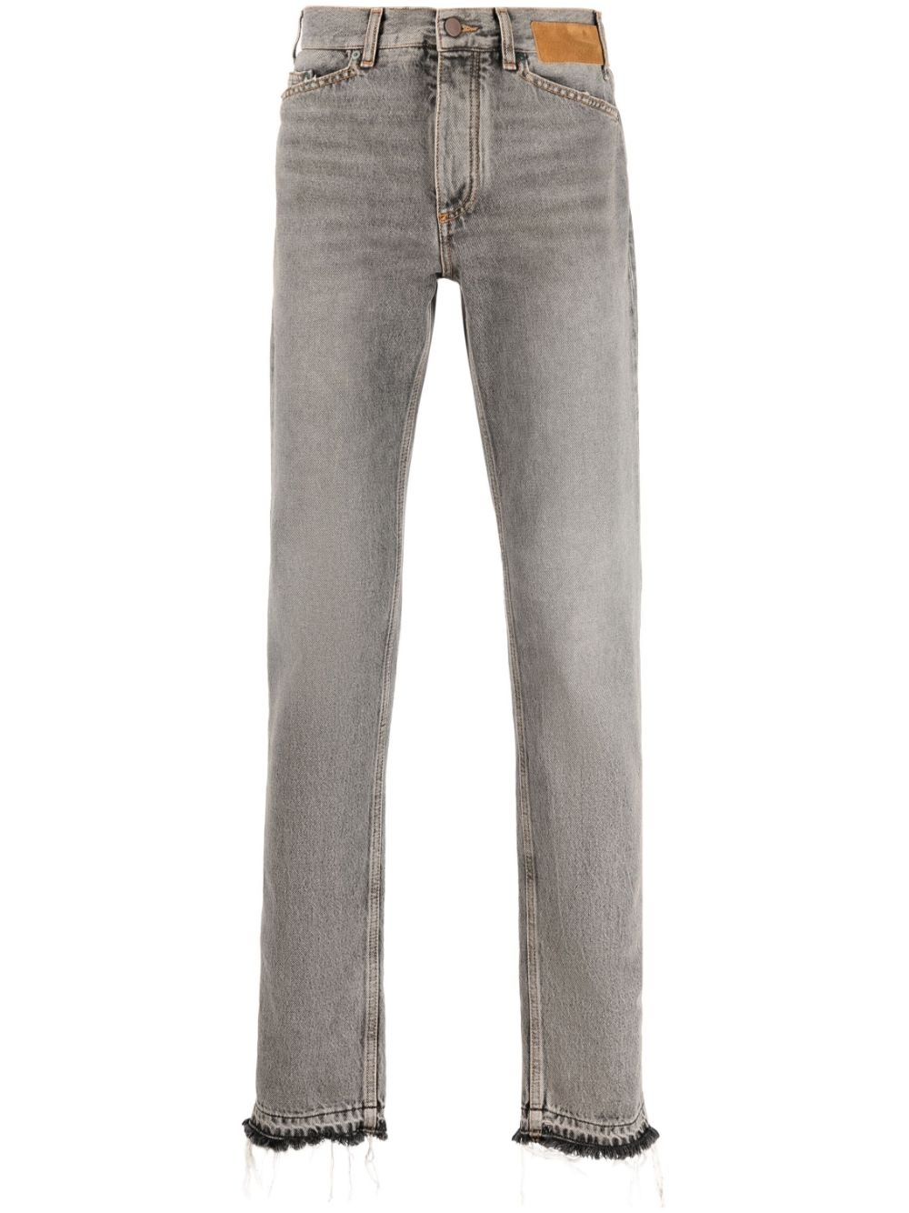 mid-rise slim-fit trousers - 1