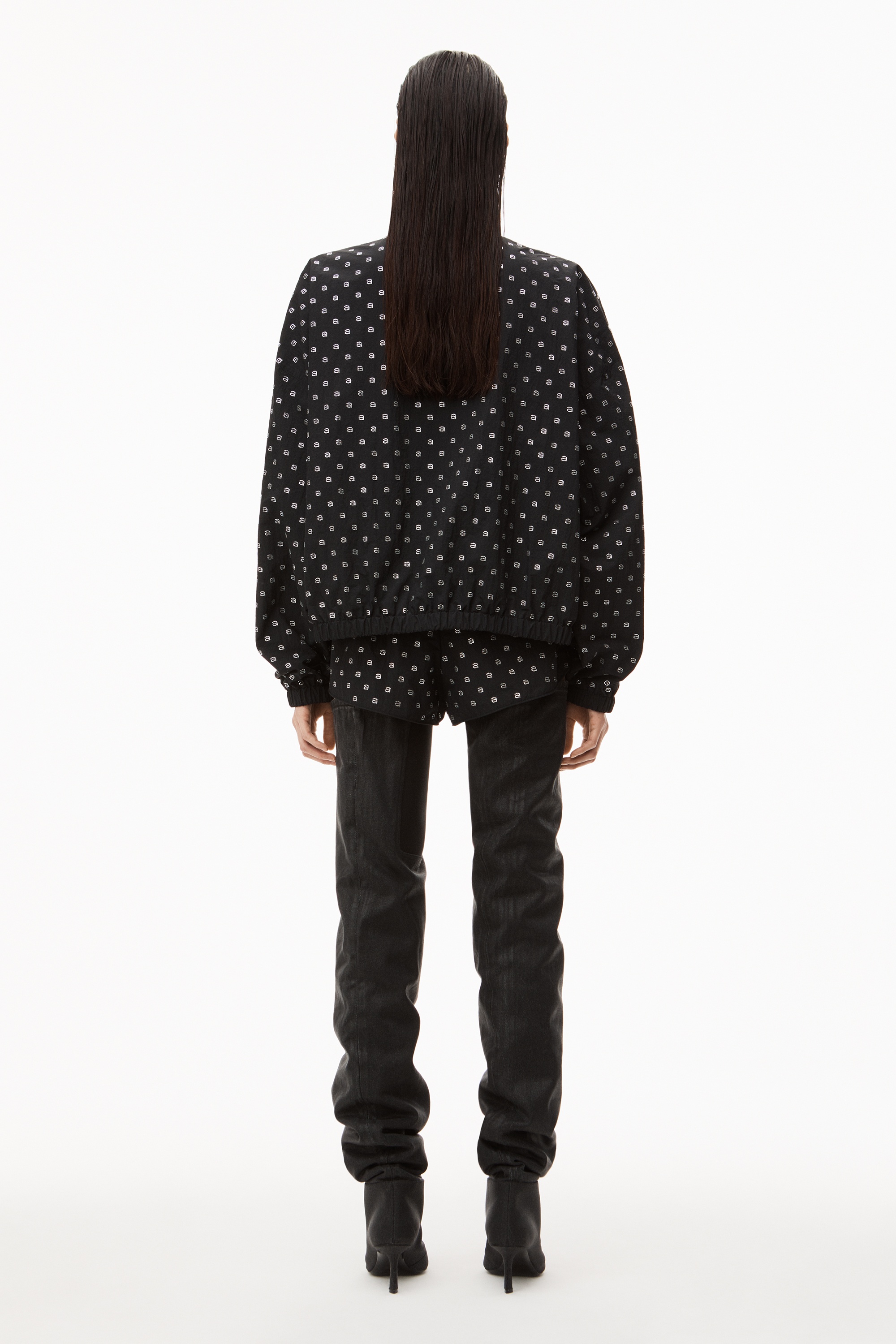 HOTFIX COACHES JACKET IN CRINKLE NYLON - 4