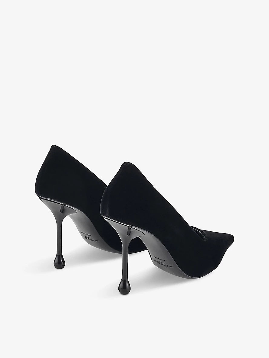 Ixia 95 tonal-stitching velvet heeled courts - 5