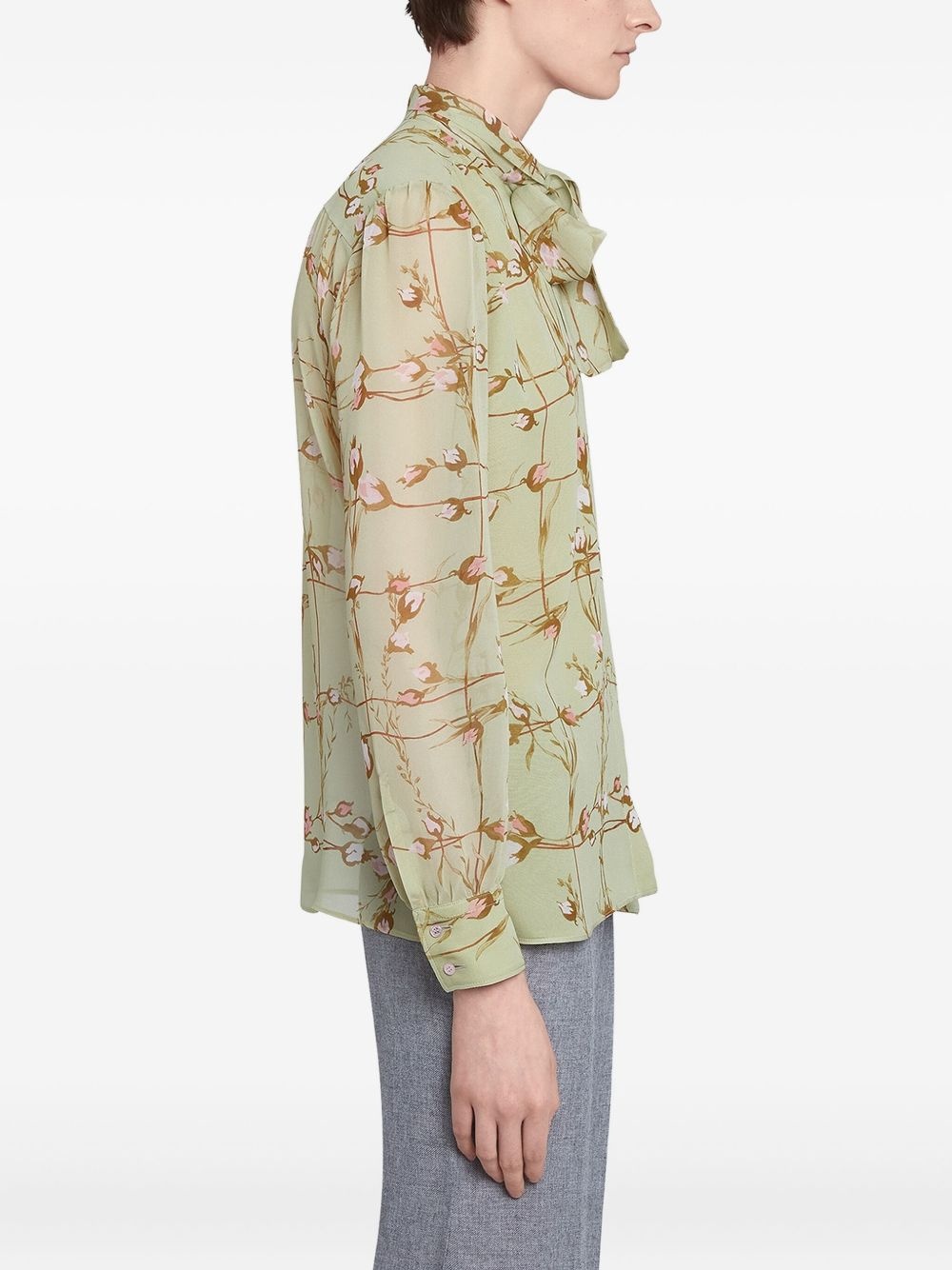 floral-print blouse - 4