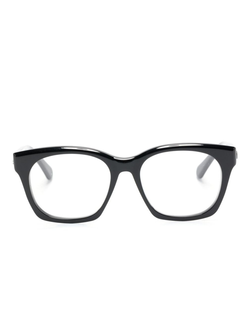 logo-embossed square-frame glasses 1