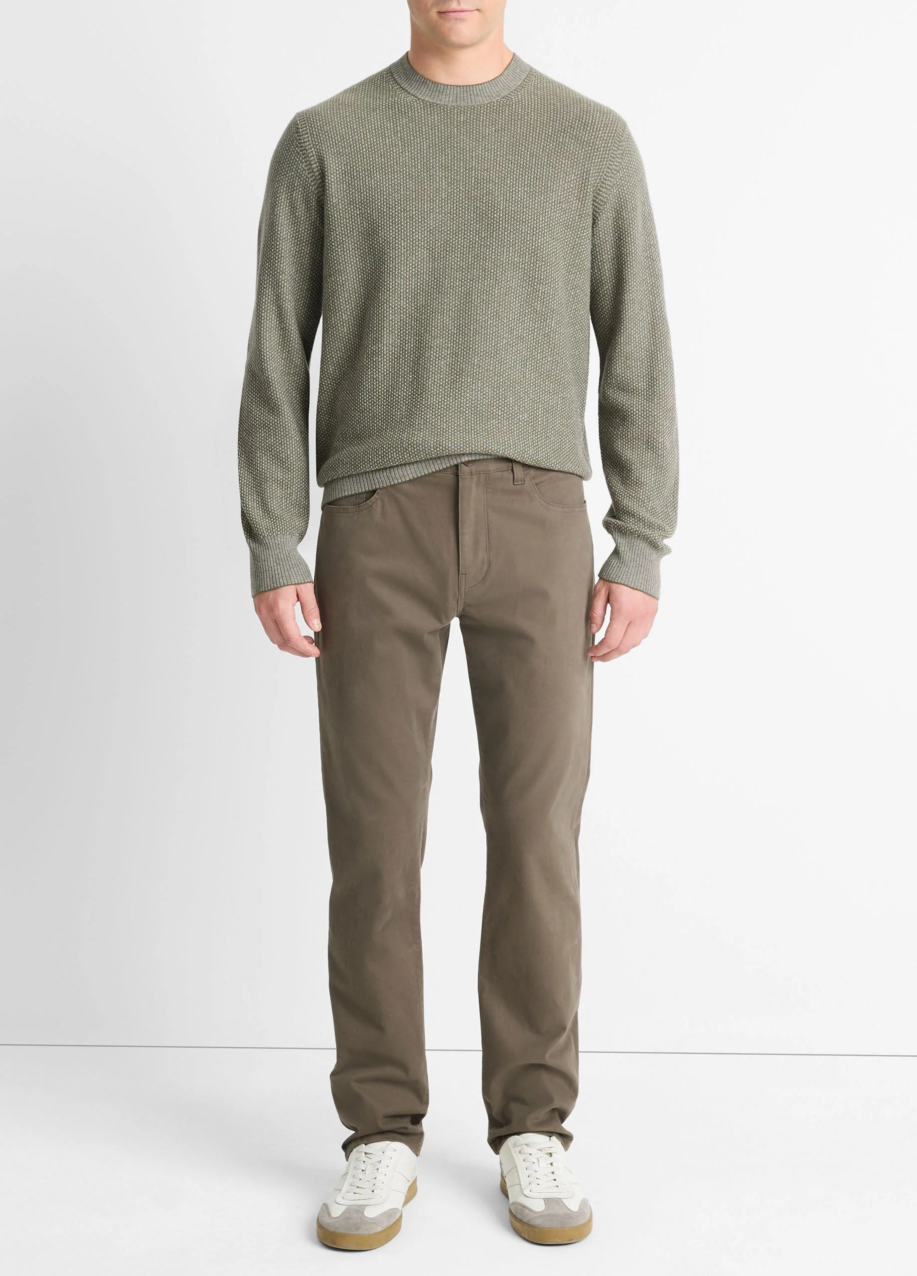 Dylan Slim 5-Pocket Peached Stretch-Cotton Pant - 1